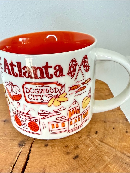 Starbucks Other - Starbucks Atlanta Mug Been There Series Orange Interior Georgia Collectible